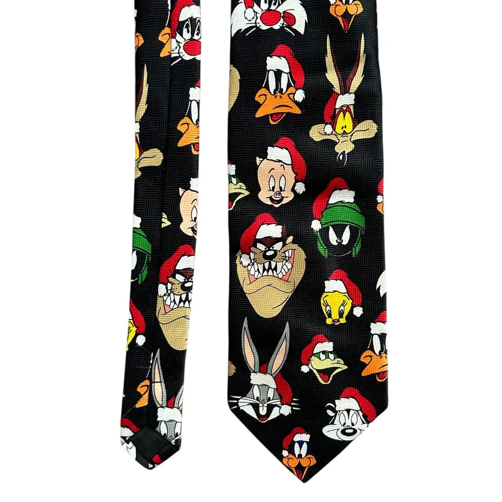 Looney Tunes 1997 Christmas Tie Bugs Sylvester Taz Daffy Marvin‎ Wile